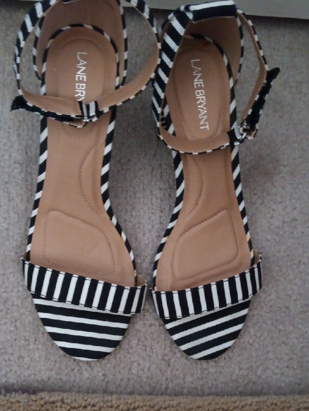 Lane Bryant Pinstripe Shoes (10W)